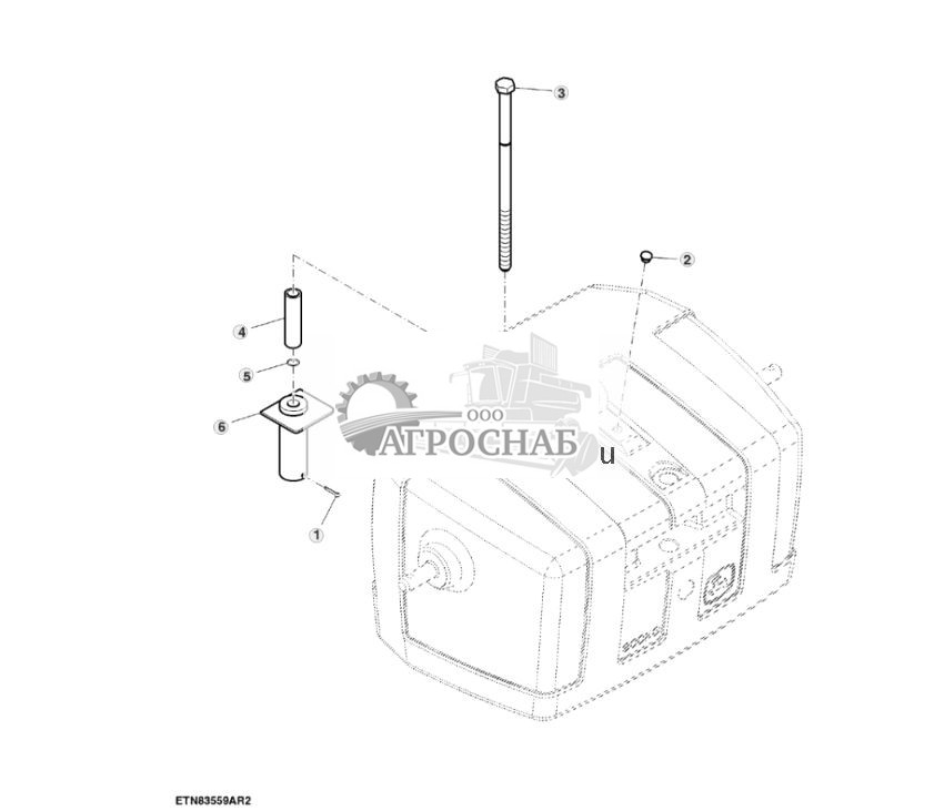 Детали крепления, груз подборщика, с MFWD, 900 кг - ST719864 25.jpg